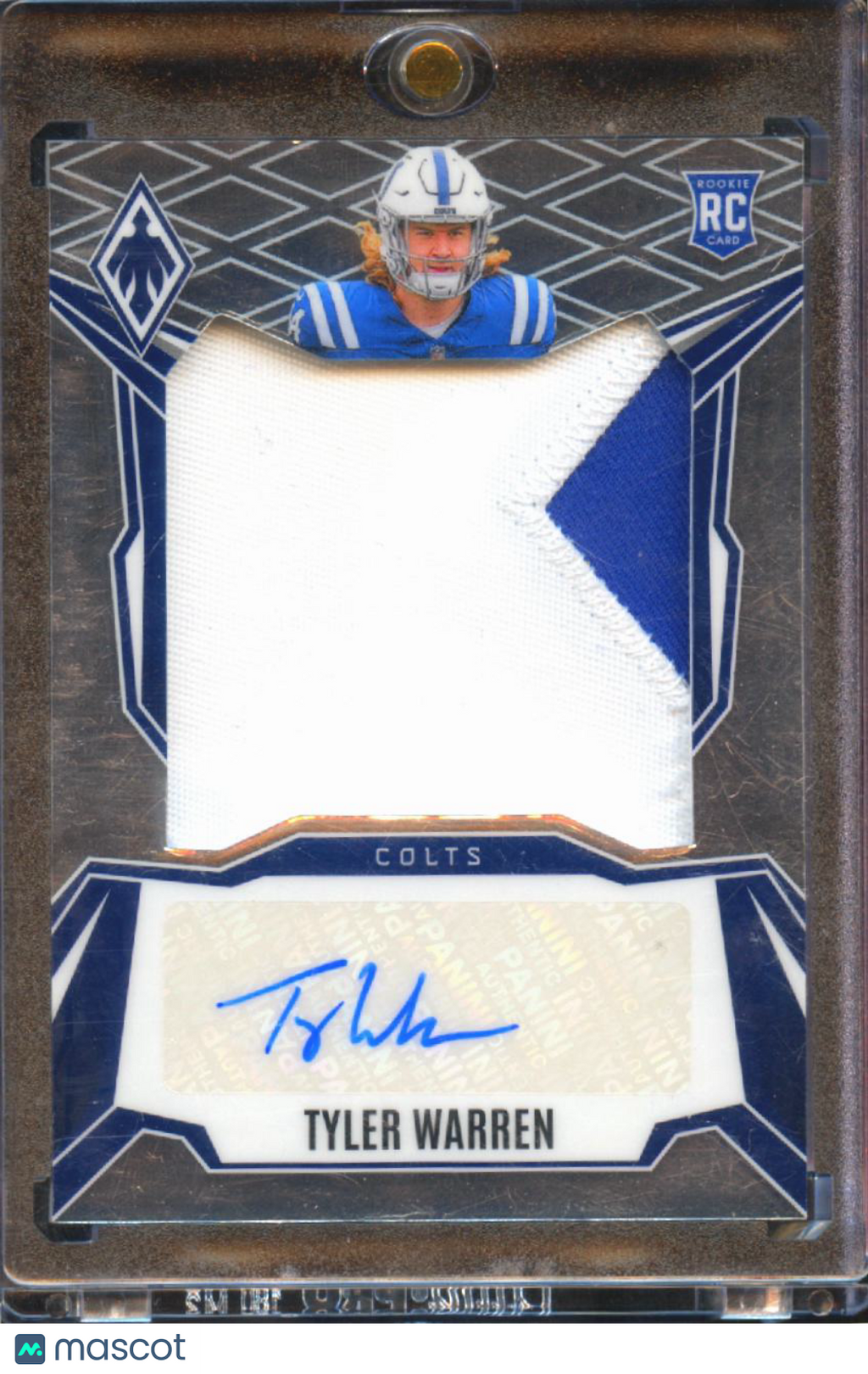Tyler Warren 2025 Phoenix Auto Autograph Patch RC 40/199 Indianapolis Colts