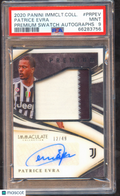 Patrice Evra 2020 Immaculate Auto Autograph Jersey Patch Juventus 12/49 PSA 9