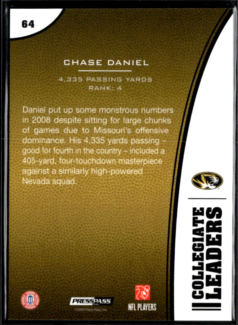 Chase Daniel 2009 Press Pass Reflectors Rookie RC 109/500 Missouri Tigers
