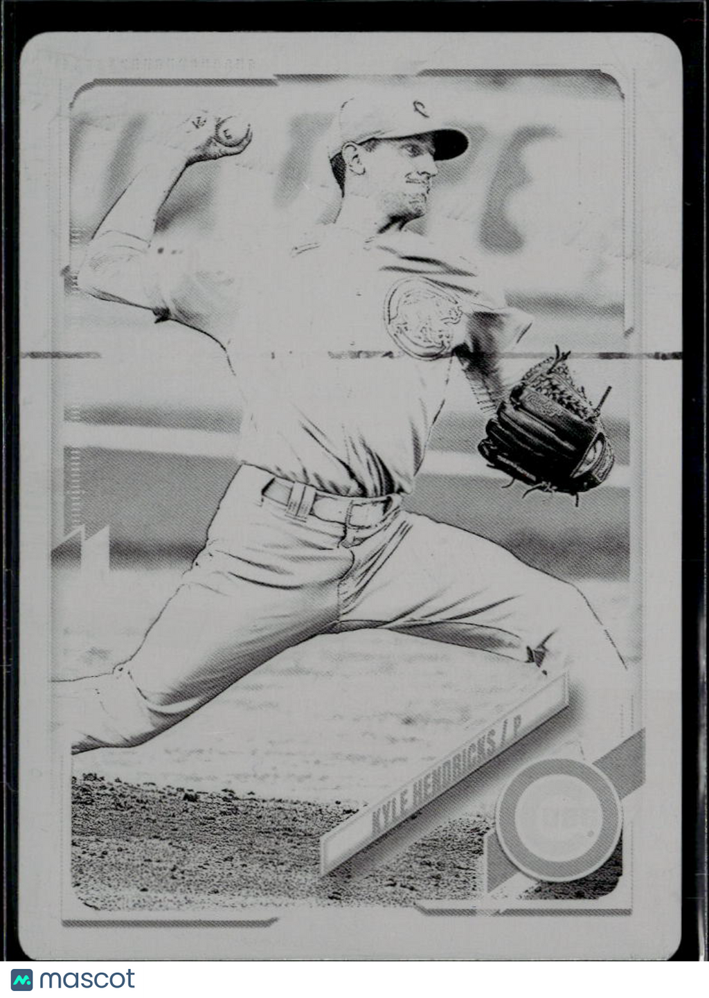 Kyle Hendricks 2021 Topps Black Printing Plate 1/1 Chicago Cubs