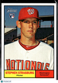 Stephen Strasburg 2010 Topps Heritage Rookie RC 287/999 Washington Nationals