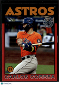 Carlos Correa 2021 Topps 86 RED SSP 9/10 Houston Astros