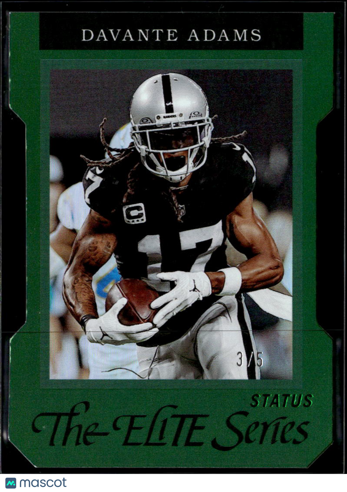 Davante Adams 2024 Elite The Elite Series Green SSP 3/5 Las Vegas Raiders