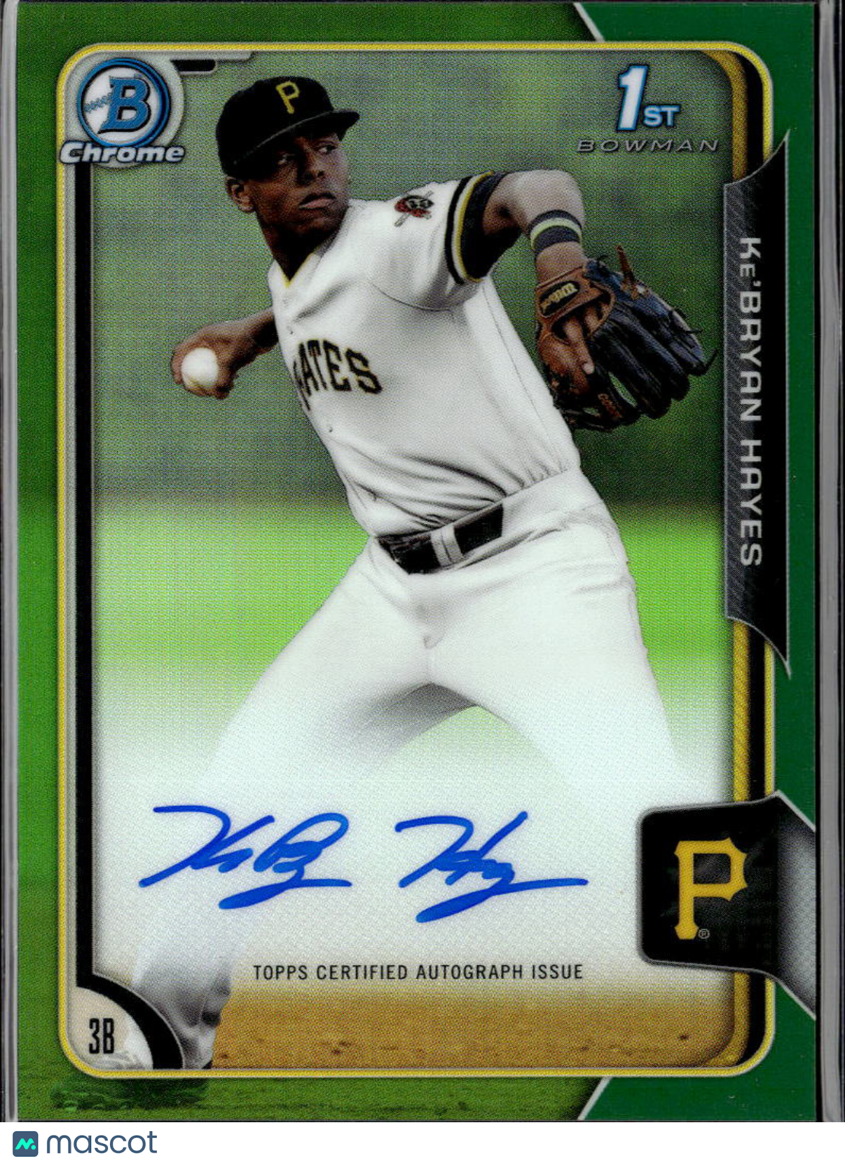 Ke'Bryan Hayes 2015 Bowman Chrome 1st Auto Autograph RC 74/99 Pittsburgh Pirates