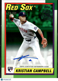 Kristian Campbell 2025 Topps '90 Auto Autograph RC 18/99 Boston Red Sox