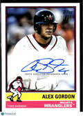 Alex Gordon 2025 Topps Heritage Auto Autograph 37/50 Wichita Wranglers