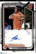 Bryce Eldridge 2024 Bowman Auto Autograph San Francisco Giants
