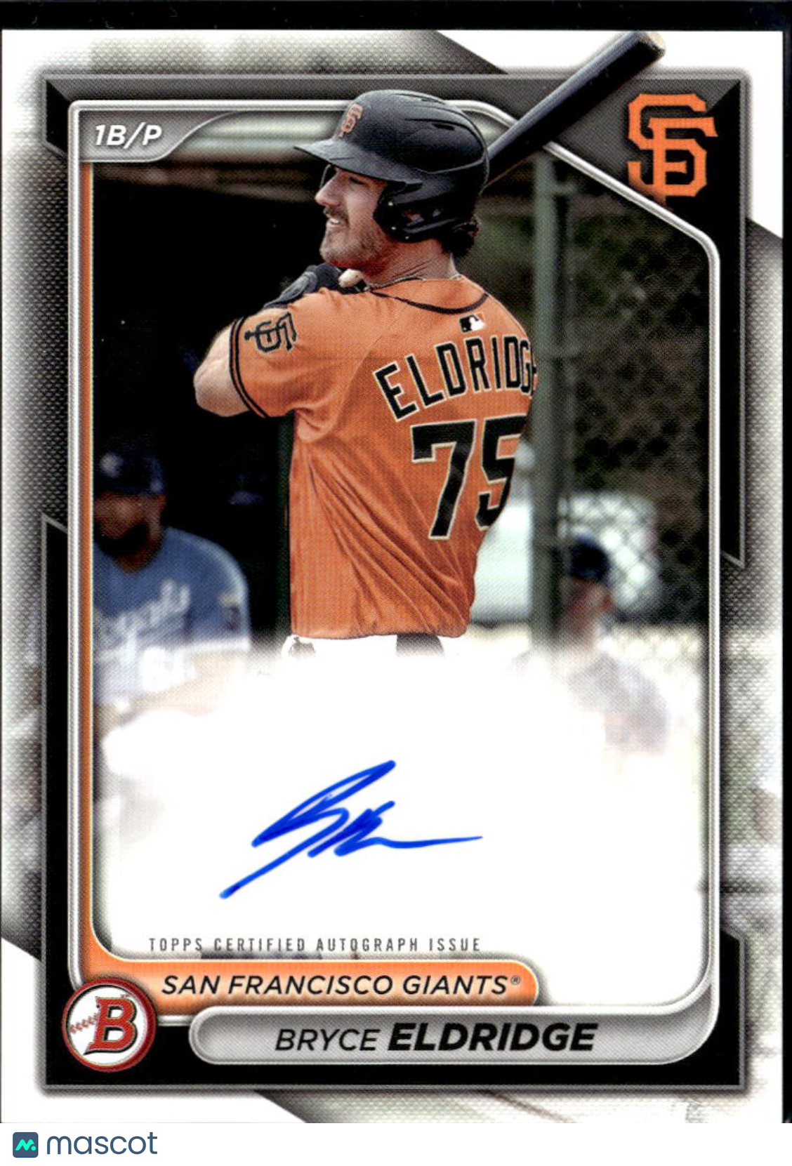 Bryce Eldridge 2024 Bowman Auto Autograph San Francisco Giants