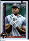 James Wood 2025 Topps Chrome RC Image Variation SSP Washington Nationals