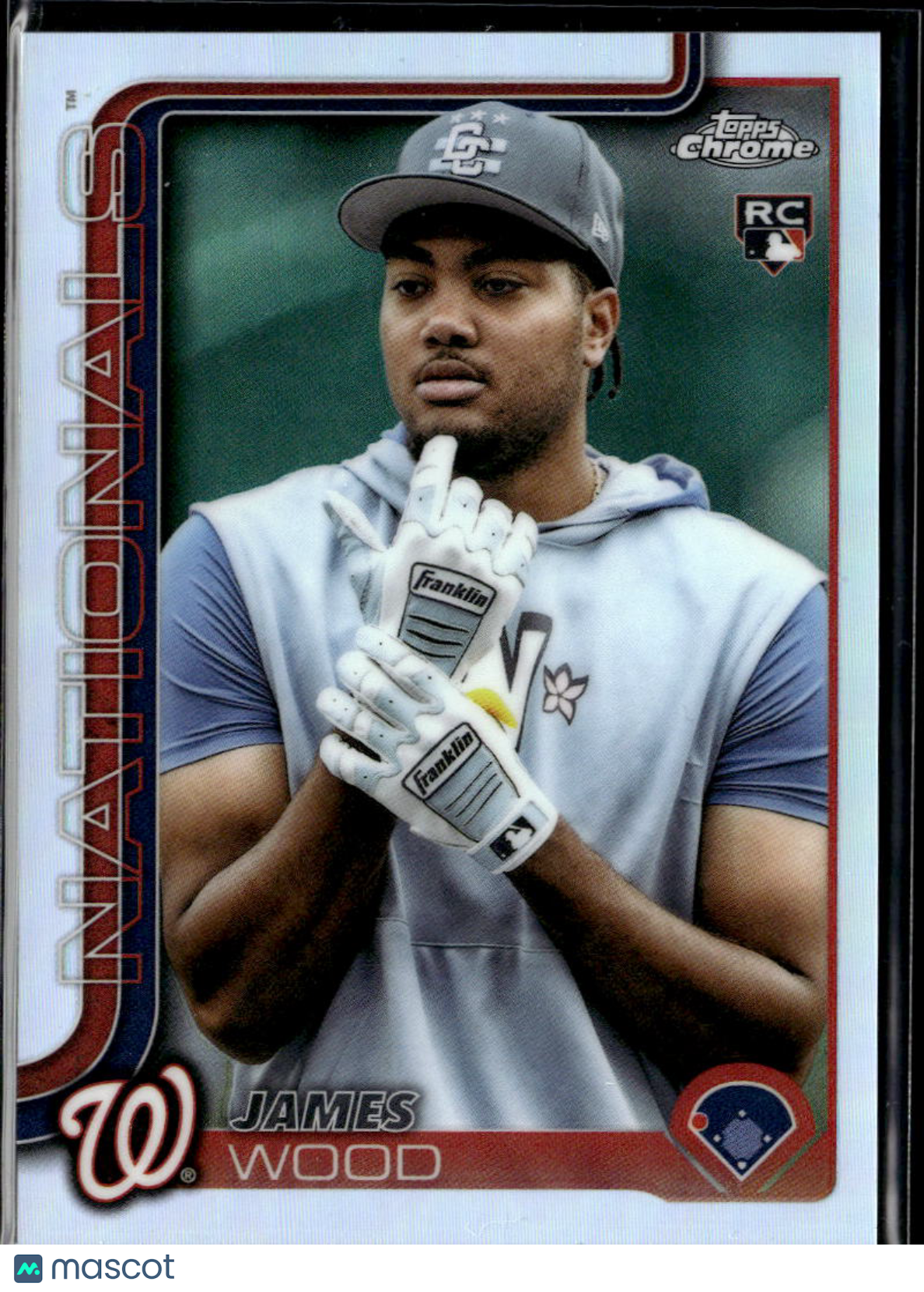 James Wood 2025 Topps Chrome RC Image Variation SSP Washington Nationals