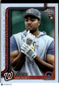 James Wood 2025 Topps Chrome RC Image Variation SSP Washington Nationals