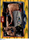 Assu Almabayev 2025 Topps Chrome UFC GOLD Raywave Refractor RC Rookie #182 29/50