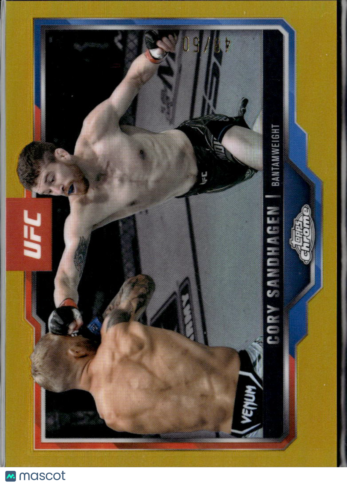 Cory Sandhagen 2025 Topps Chrome UFC GOLD Refractor #28 48/50
