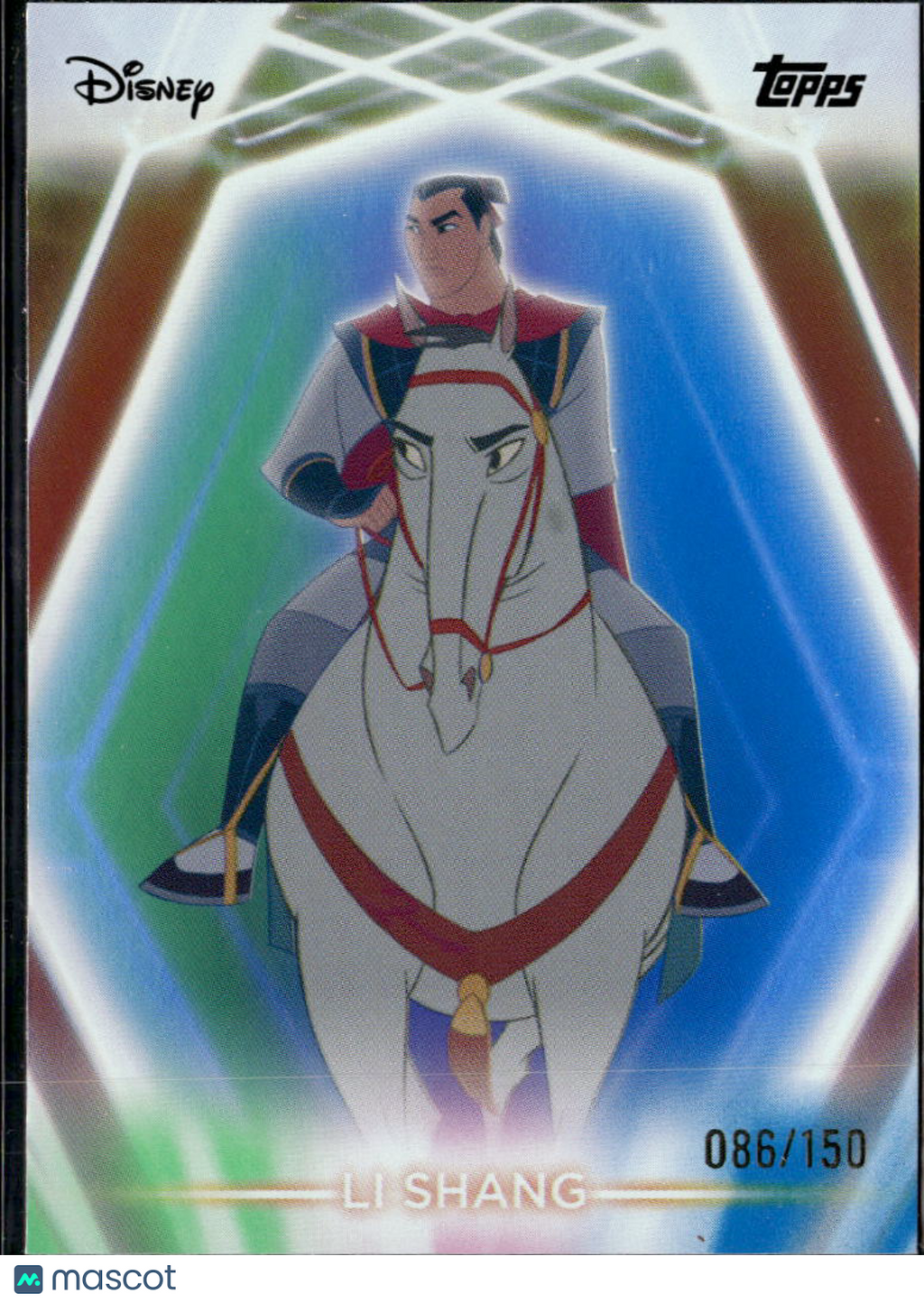 Li Shang 2026 Topps Disney Neon Green Pink Blue 086/150 #77