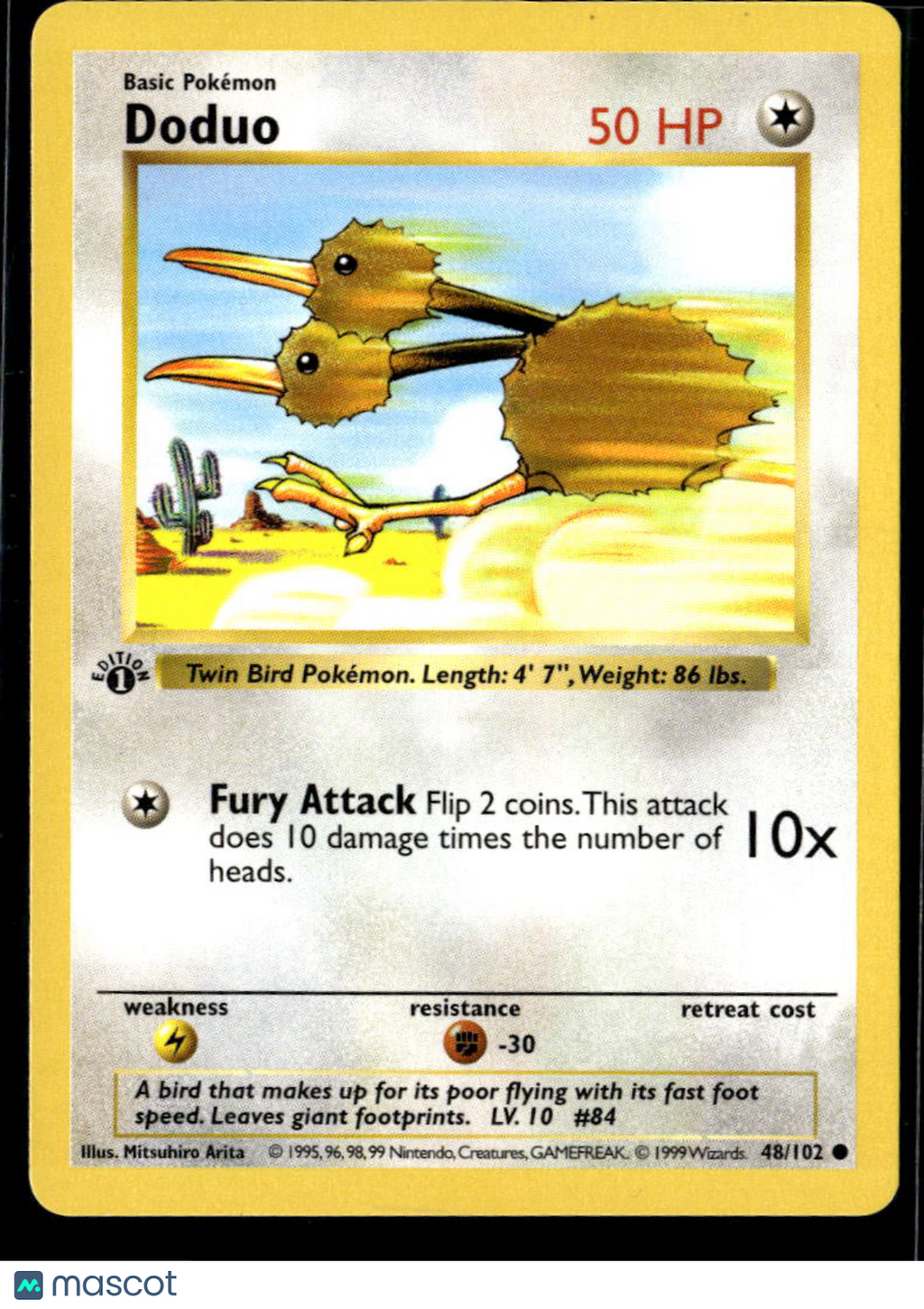 Doduo 1999 Base Set 1st Edition #48/102