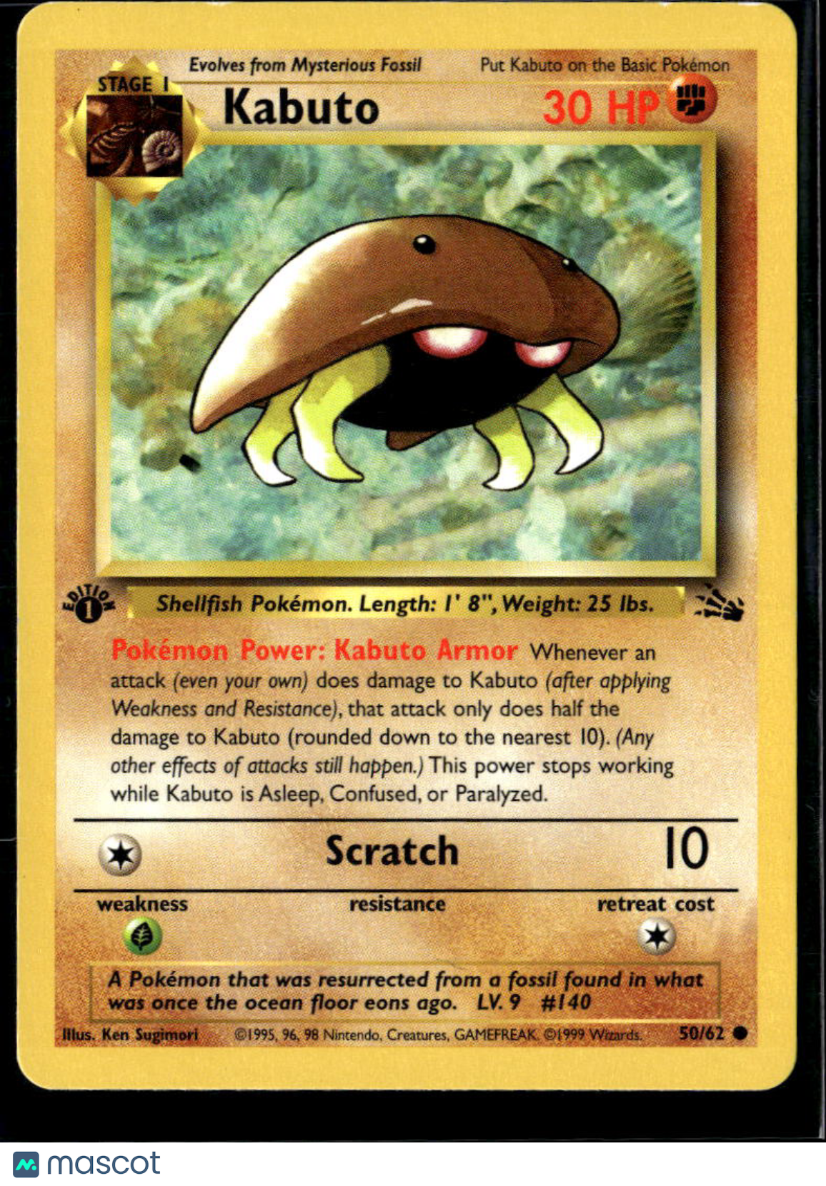 Kabuto 1999 Fossil 1st Edition #50/62