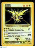 Zapdos 1999 Base Set Holo Rare #16/102