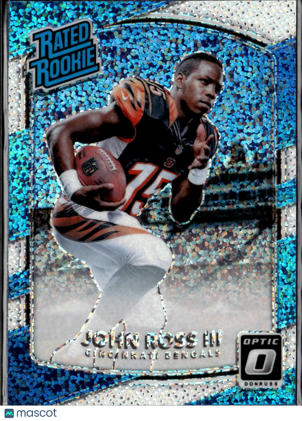 John Ross III 2017 Optic Rated Rookie White Sparkle Prizm SSP Cincinnati Bengals