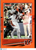 John Ross III 2020 Donruss Jersey Number Orange 3/15 Cincinnati Bengals