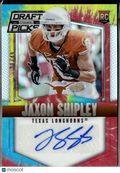 Jaxon Shipley 2015 Prizm Draft Picks Tie-Dye Auto Autograph /49 Texas Longhorns