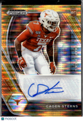 Caden Sterns 2021 Prizm Draft Auto Autograph Orange Pulsar 47/49 Texas Longhorns