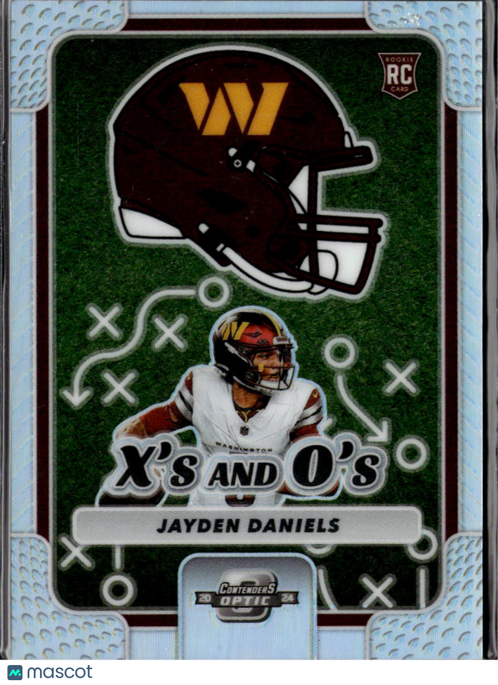 Jayden Daniels 2024 Contenders Optic X's and O's RC Rookie Washington Commanders