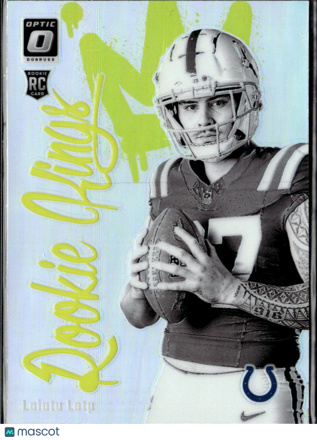 Laiatu Latu 2024 Optic Rookie Kings RC SSP CASE HIT Indianapolis Colts