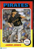 Jared Jones 2024 Topps Heritage Image Variation SSP Rookie RC Pittsburgh Pirates
