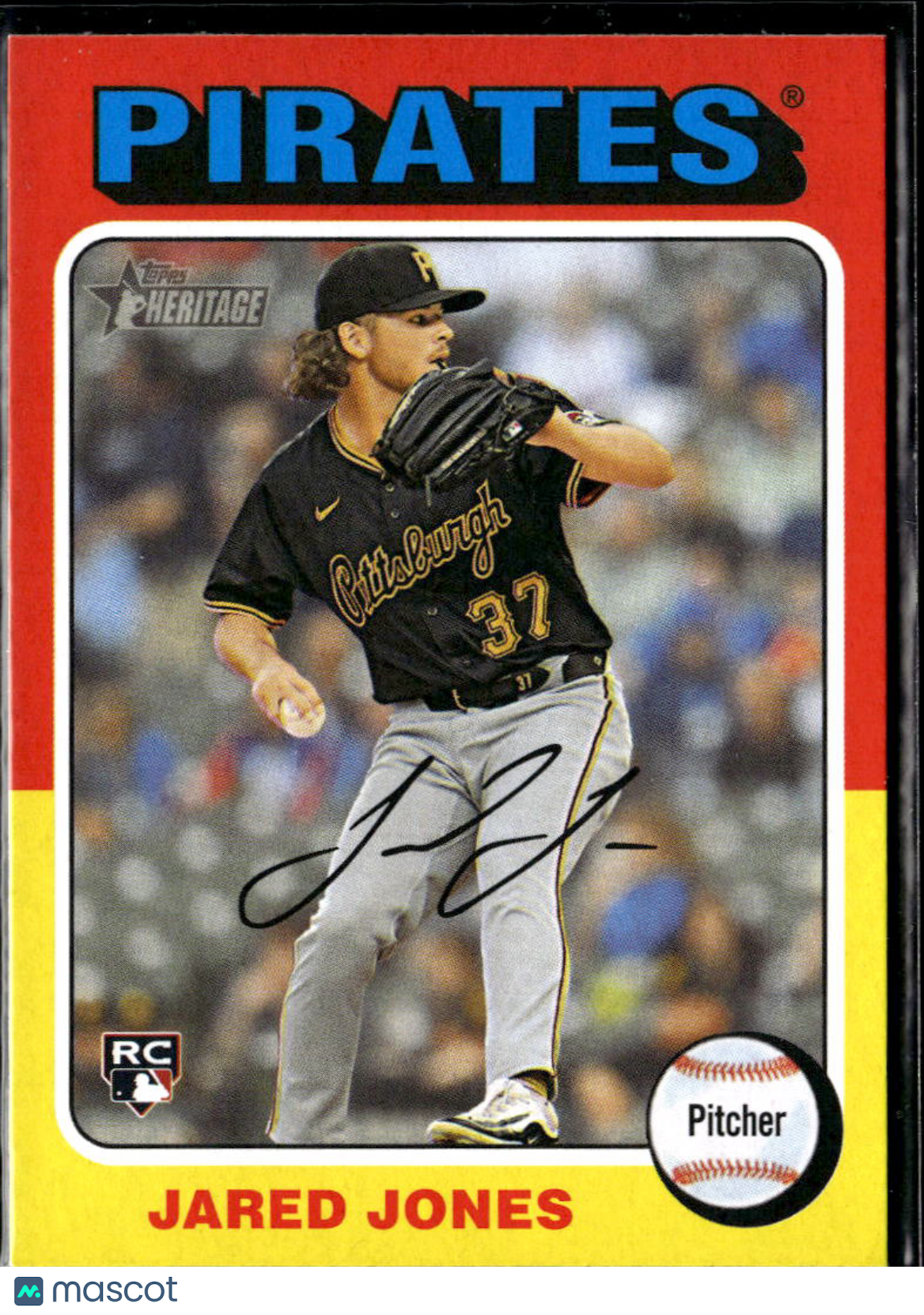 Jared Jones 2024 Topps Heritage Image Variation SSP Rookie RC Pittsburgh Pirates
