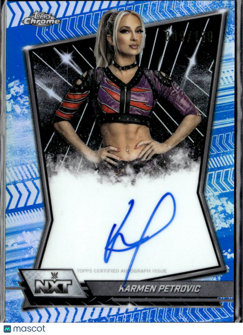 Karmen Petrovic 2026 Topps Chrome WWE NXT Auto Autograph 89/150