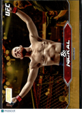 Bo Nickal 2025 Topps Stadium Club UFC GOLD Foil SSP SHORTPRINT #83