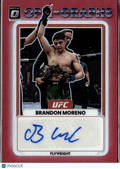 Brandon Moreno 2023 Optic Prizm Opti-Graphs Auto Autograph UFC Red 55/199