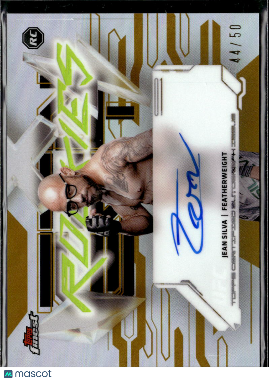 Jean Silva 2025 Topps Finest UFC Auto Autograph RC Rookie GOLD 44/50