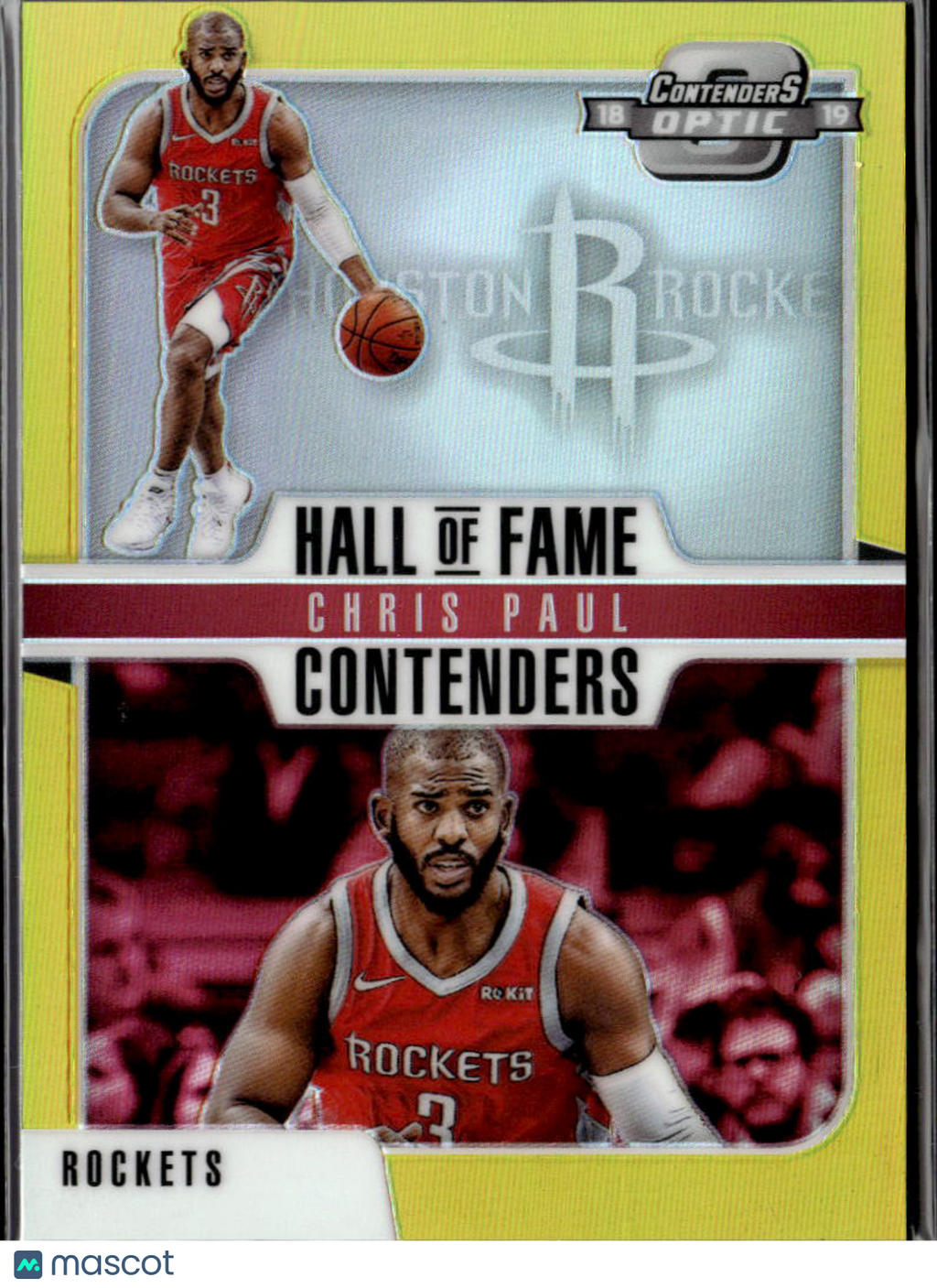Chris Paul 2018-19 Contenders Optic HOF GOLD Prizm 8/10 Houston Rockets