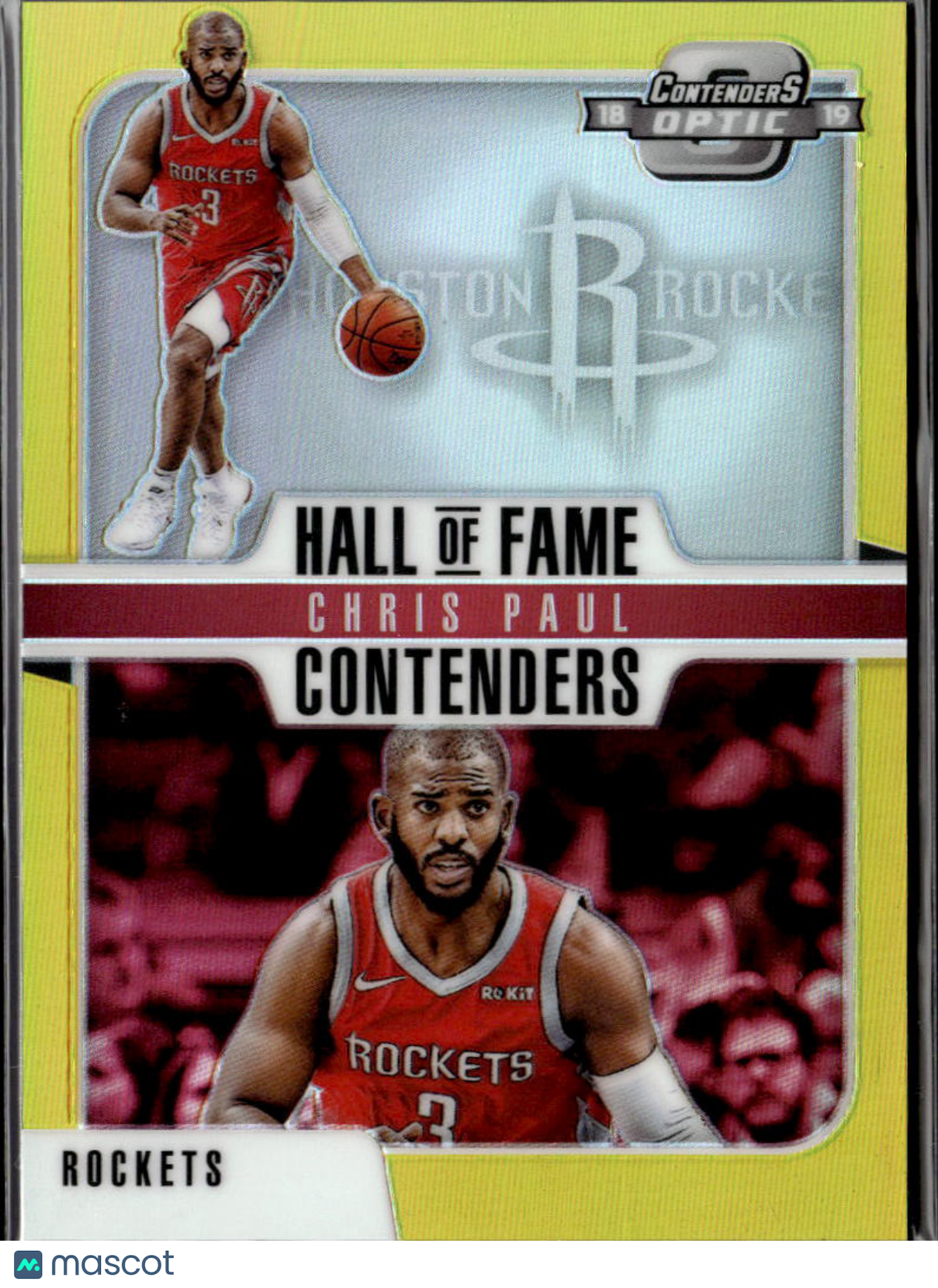 Chris Paul 2018-19 Contenders Optic HOF GOLD Prizm 8/10 Houston Rockets
