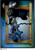 Stitch / Captain Gantu 2026 Topps Chrome Disney Neon Blue Green Refractor 35/99