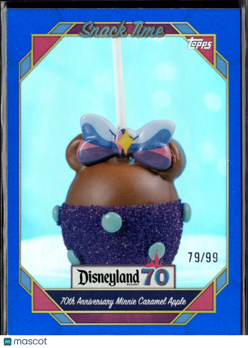 Caramel Apple 2025 Topps Disneyland 70th Anniversary Snack Time BLUE 79/99 #105