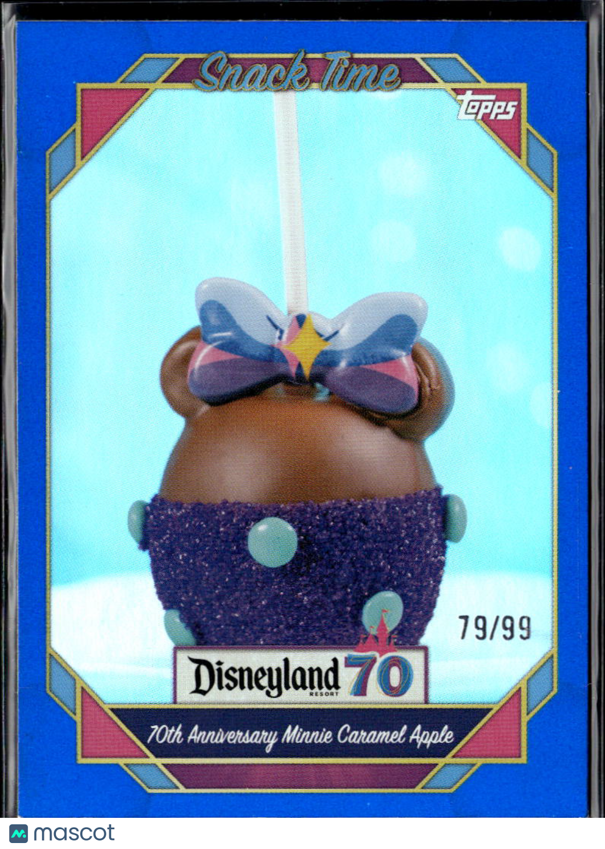 Caramel Apple 2025 Topps Disneyland 70th Anniversary Snack Time BLUE 79/99 #105