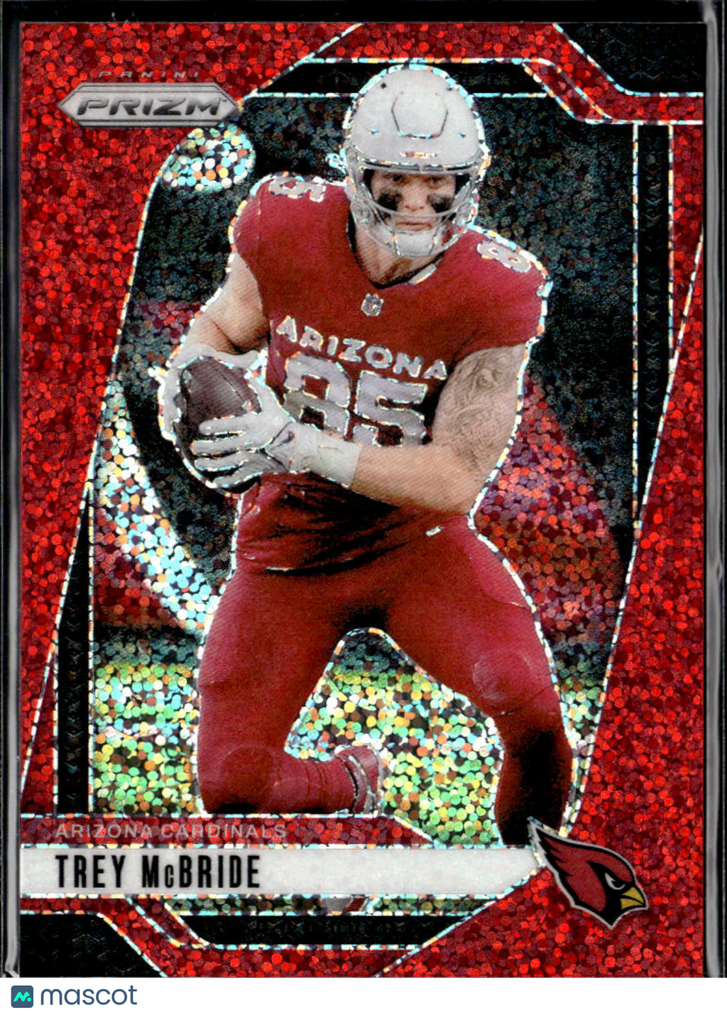 Trey McBride 2024 Prizm Red Sprakle Prizm SSP SHORTPRINT Arizona Cardinals