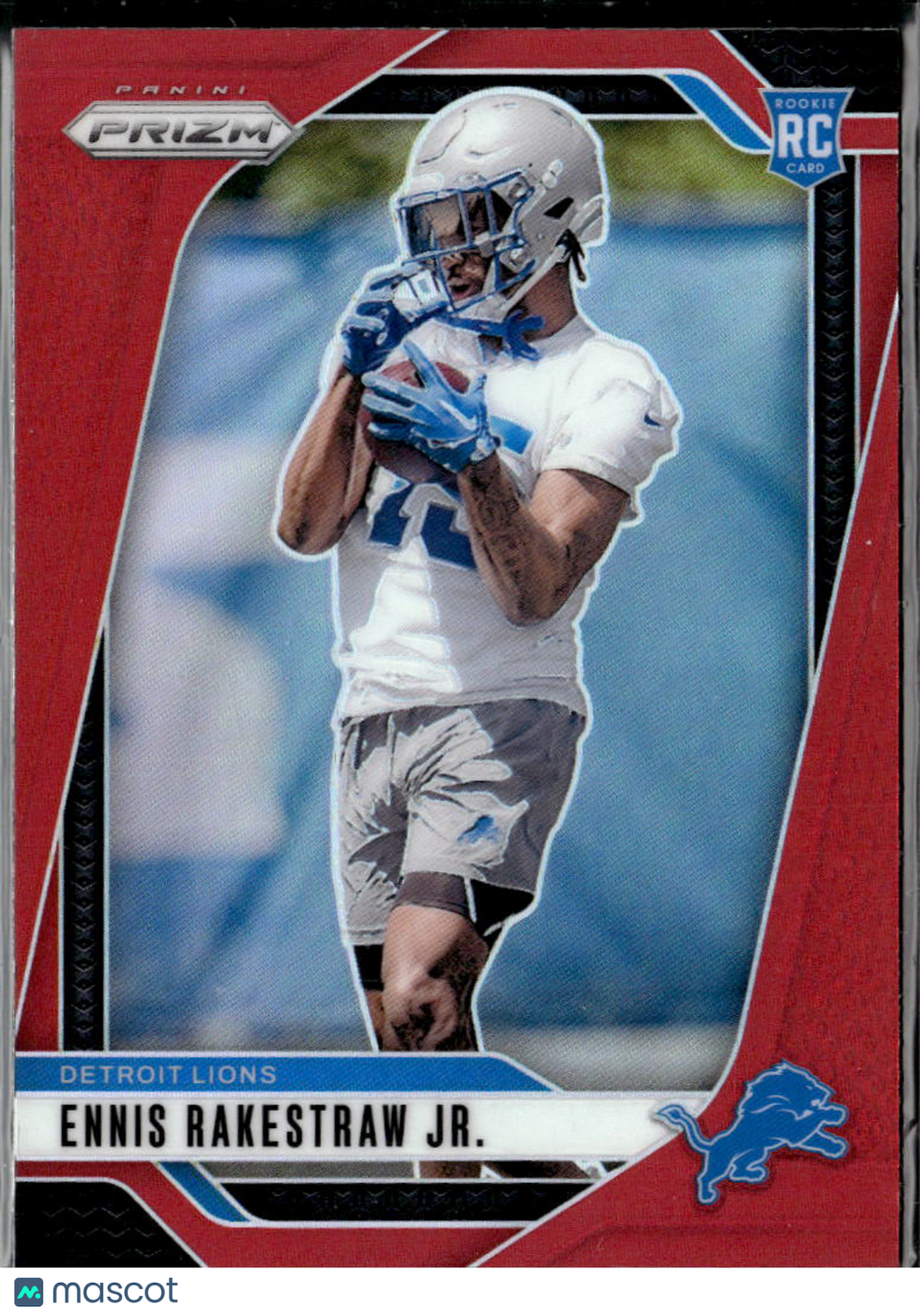 Ennis Rakestraw Jr. 2024 Prizm Retail Red Prizm Rookie SSP RC Detroit Lions