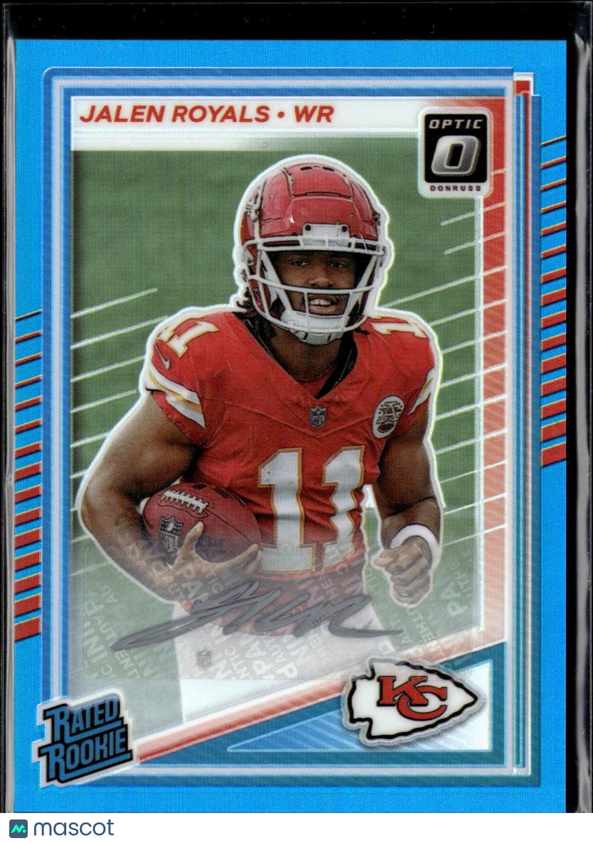 Jalen Royals 2025 Optic Rated Rookie Auto Autograph RC /299 Kansas City Chiefs