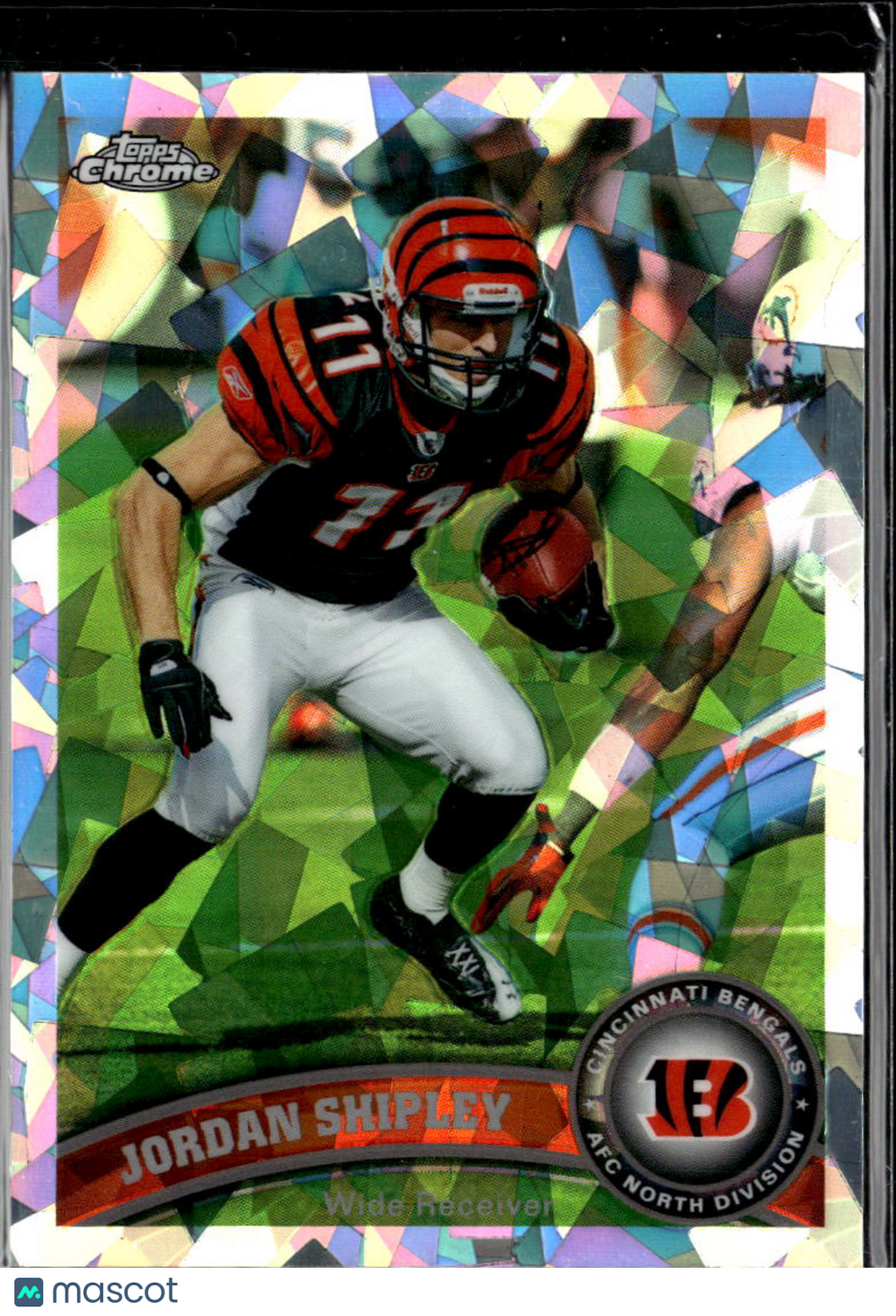 Jordan Shipley 2011 Topps Chrome Atomic Refractor 112/139 Cincinnati Bengals