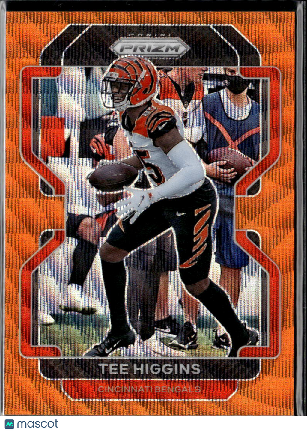 Tee Higgins 2021 Prizm Orange Wave Prizm 1/60 Cincinnati Bengals