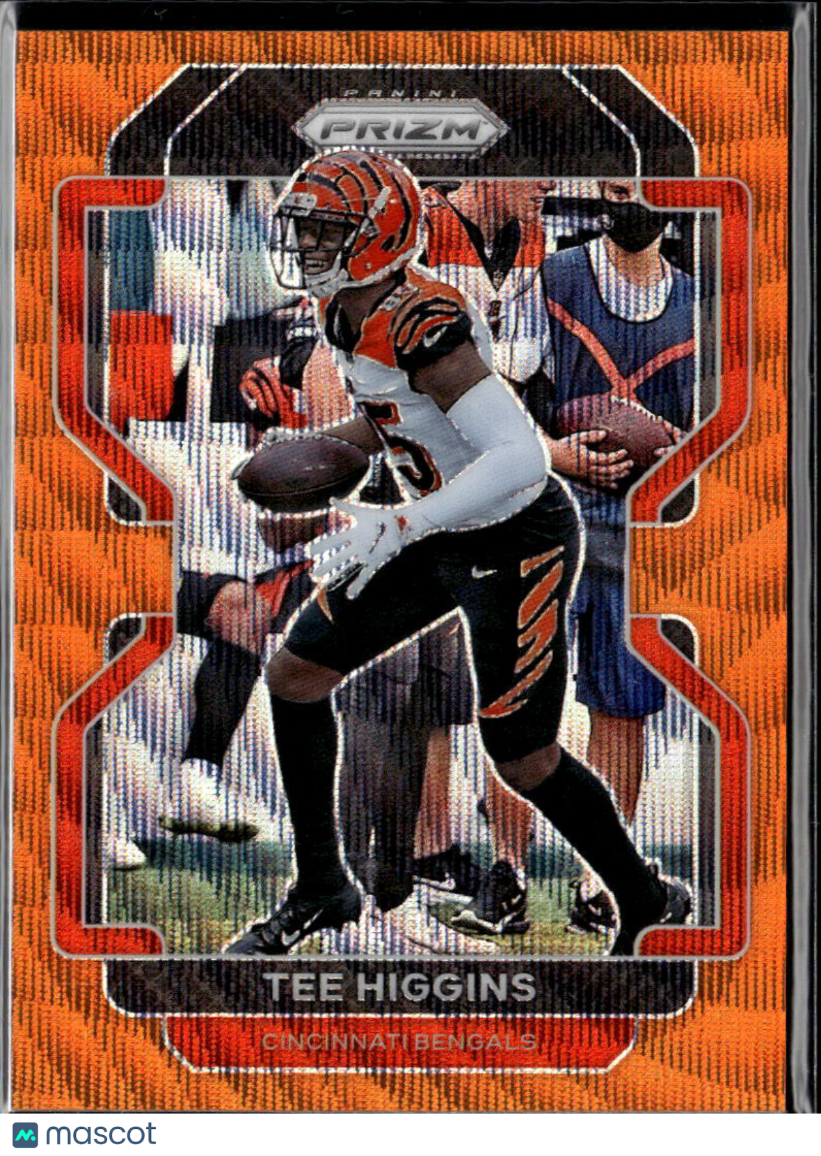 Tee Higgins 2021 Prizm Orange Wave Prizm 1/60 Cincinnati Bengals