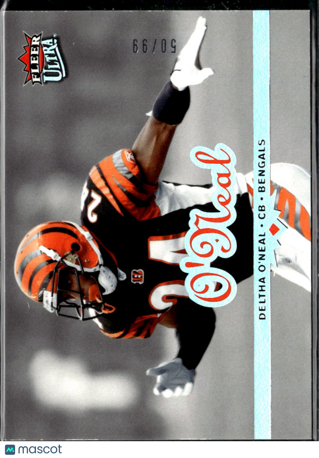 Deltha O'Neal 2006 Fleer Ultra Platinum Medallion 50/99 Cincinnati Bengals