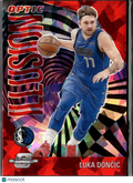 Luka Dončić 2023-24 Contenders Optic Illusion Red Prizm 92/175 Dallas Mavericks