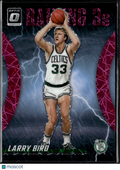 Larry Bird 2023-24 Optic Raining 3s Pink Velocity Prizm 11/79 Boston Celtics