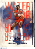 Julius Erving 2024-25 Court Kings Water Color Pink 28/49 Philadelphia 76ers