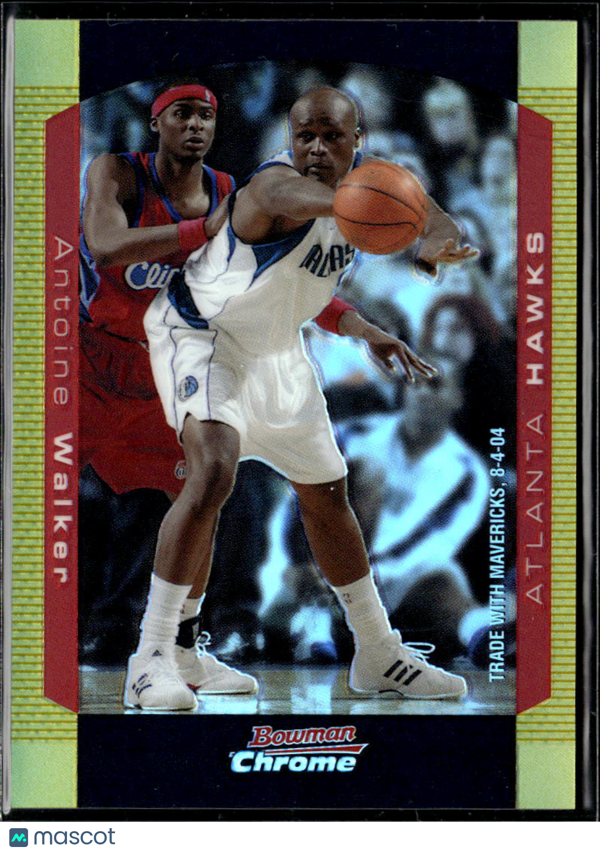 Antoine Walker 2004 Bowman Chrome GOLD Refractor 36/50 Atlanta Hawks
