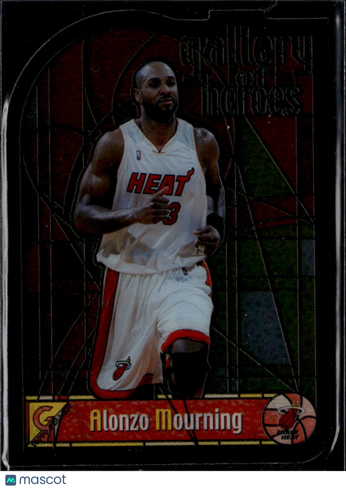 Alonzo Mourning 2000 Topps Gallery Gallery of Heroes Stained Glass Miami Heat